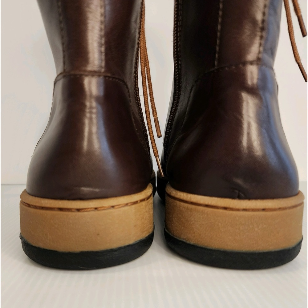 1980 NWOT Genuine Leather Upper&Lining, Lace&Zip Closure Portugal made Booties - Picture 14 of 15
